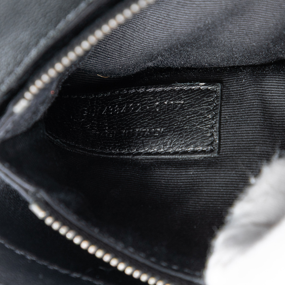 Pre-Loved Saint Laurent Mini Chevron Sheepskin Monogram College Satchel - Picture 6 of 7